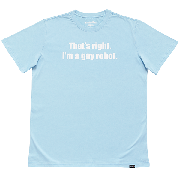 Red vs. Blue Gay Robot T-Shirt