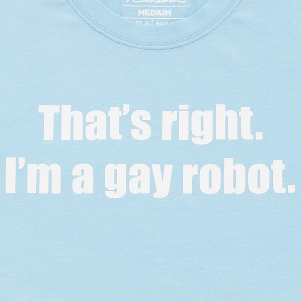 Red vs. Blue Gay Robot T-Shirt