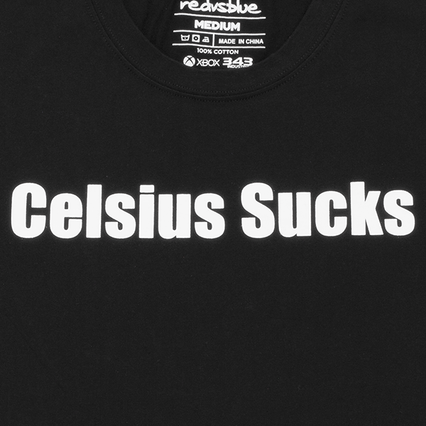 Red vs. Blue Celsius Sucks T-Shirt