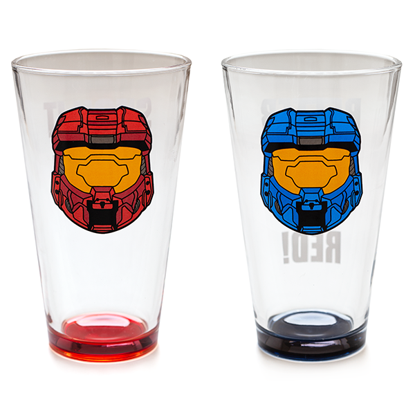Red vs. Blue Pint Glass Set