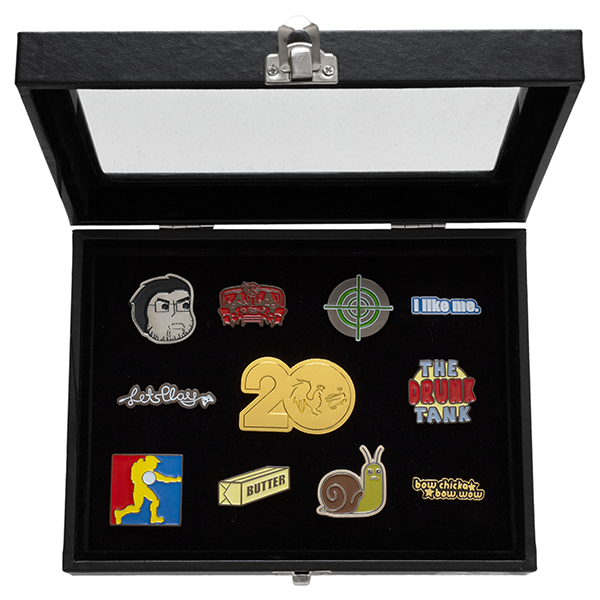 Rooster Teeth RT20 Limited Edition Box Pin Set