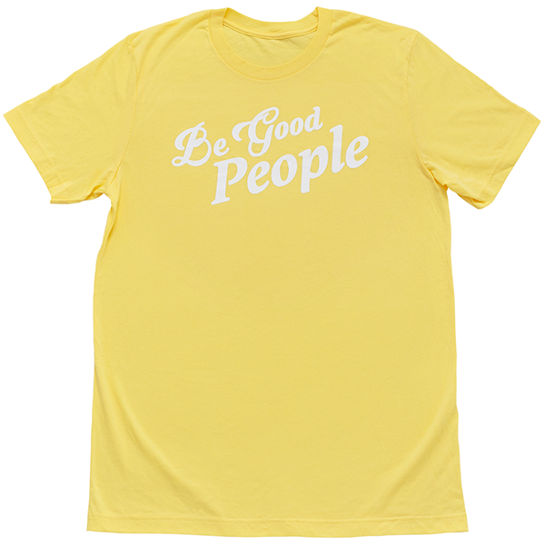 Dead Meat Be Good People T-Shirt - Yellow