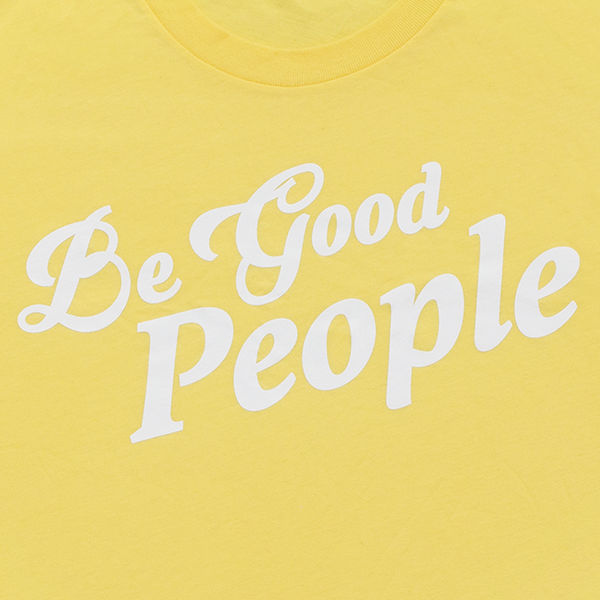 Dead Meat Be Good People T-Shirt - Yellow