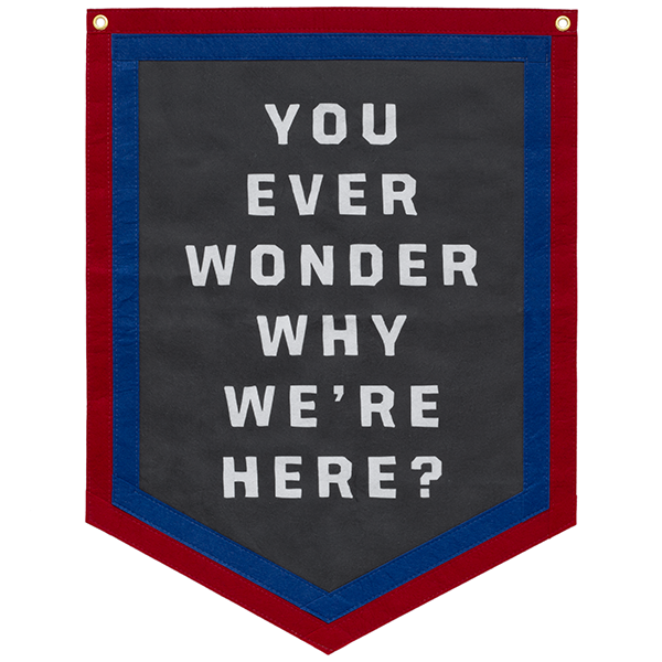 Red vs. Blue Quote Pennant