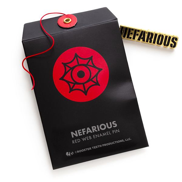 Red Web Monthly Pin - Nefarious