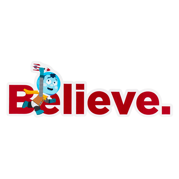 Camp Camp Space Kid Believe Decal