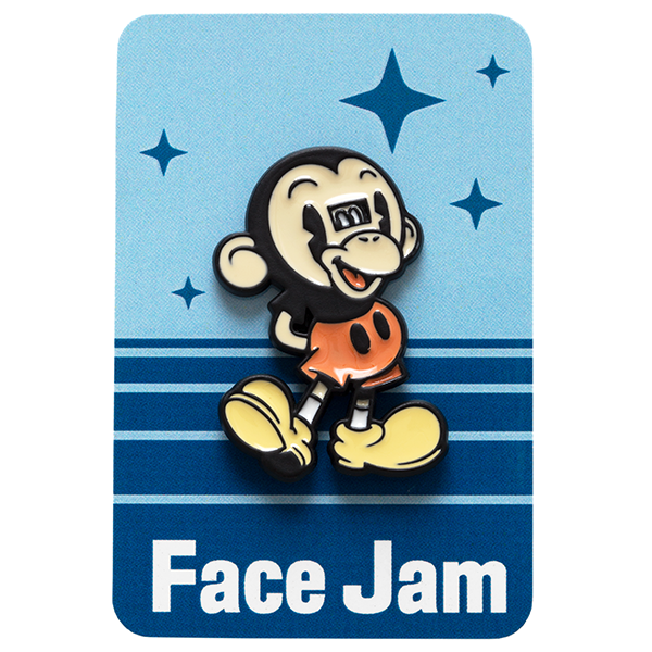 Face Jam Monkey Mouse Enamel Pin