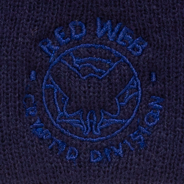 Red Web Cryptid Mothman Embroidered Beanie