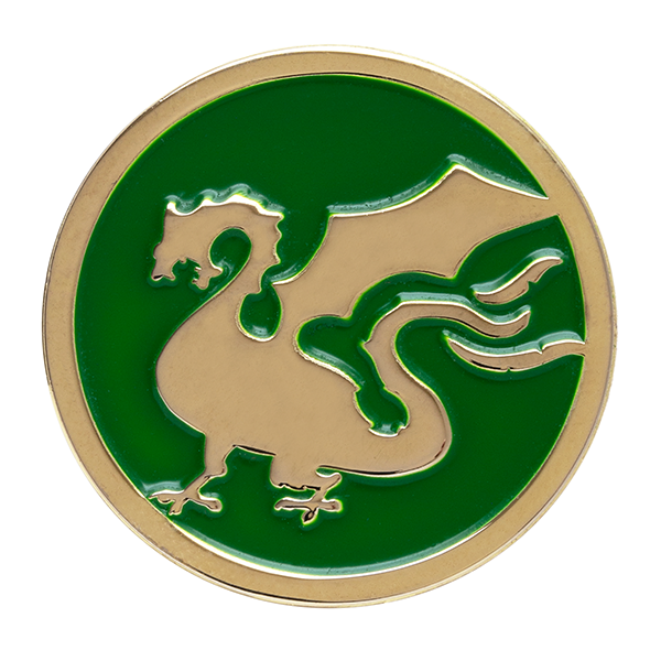 Tales from the Stinky Dragon Emblem Enamel Pin