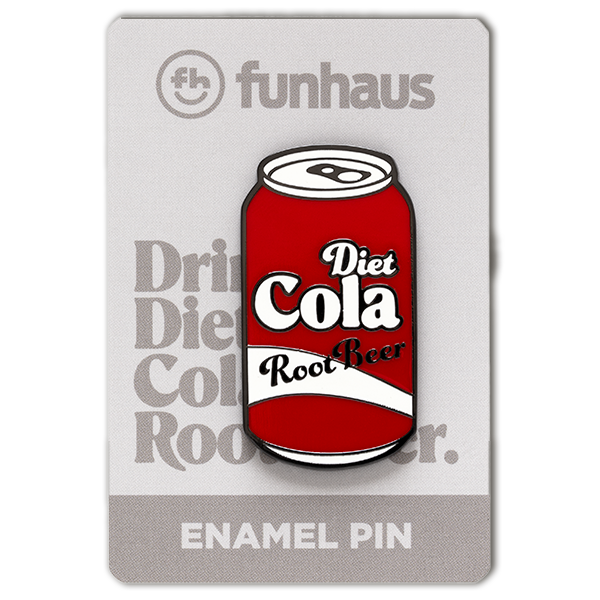 Funhaus Thrift Diet Cola Root Beer Enamel Pin