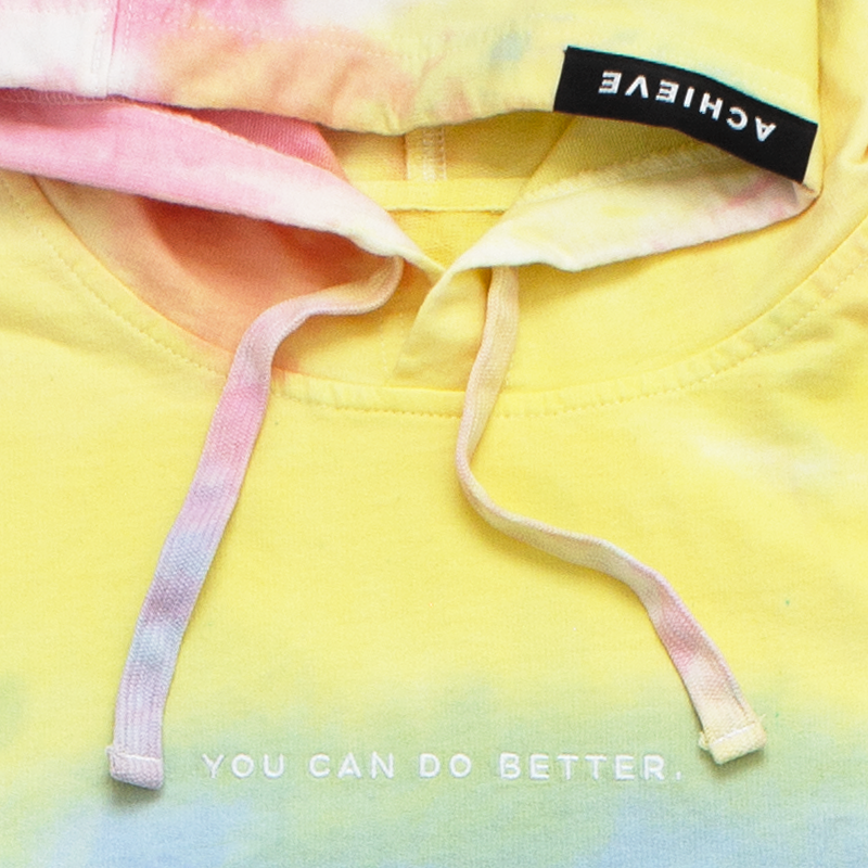 ACHIEVE You Can Do Better Hoodie - Pastel Tie Dye