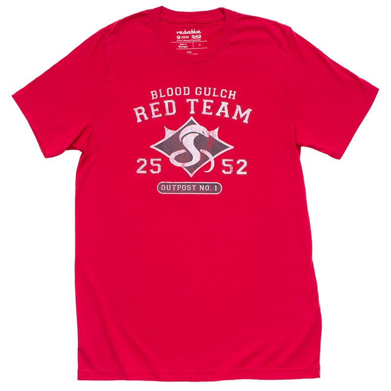 Red vs. Blue Red Team Flag T-Shirt