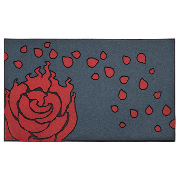 RWBY Rose Emblem Door Mat