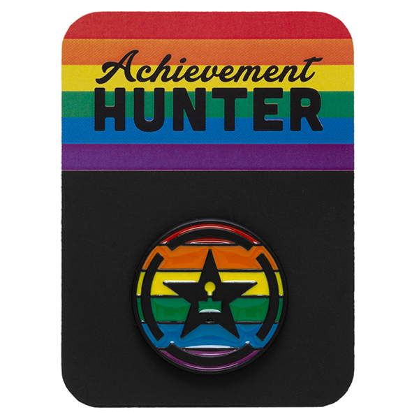 Achievement Hunter Pride Logo Enamel Pin