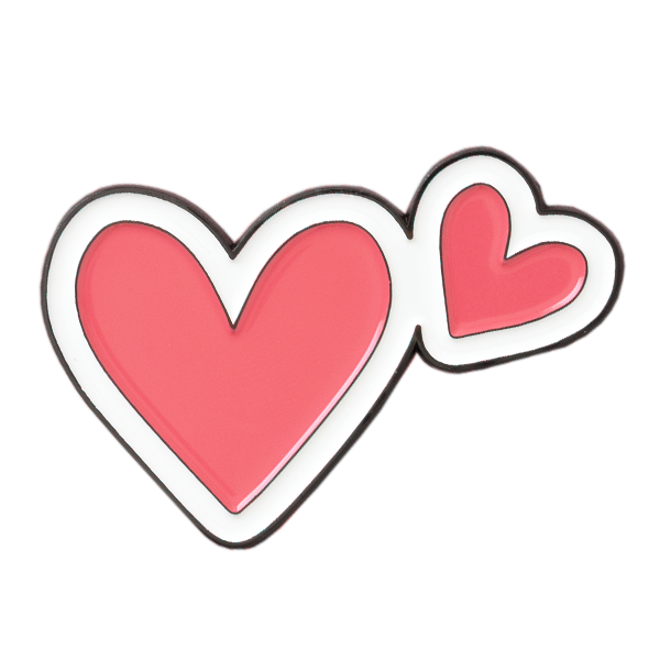 Aesthetic Cartoon Hearts' Sticker