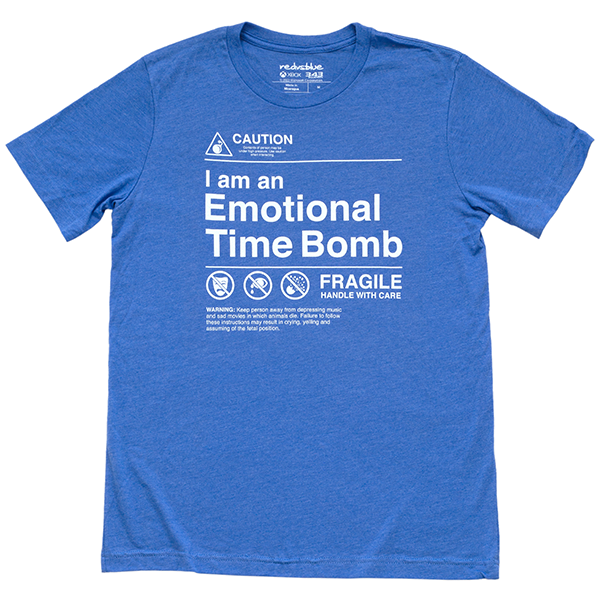 Red vs. Blue Emotional Time Bomb T-Shirt
