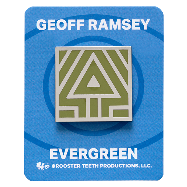 Geoff Ramsey Color & Shape Evergreen Pin