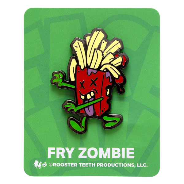 Face Jam Fry Zombie Enamel Pin