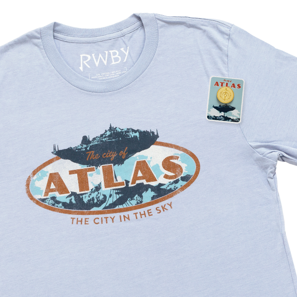 RWBY Atlas Pin & T-Shirt Souvenir Pack