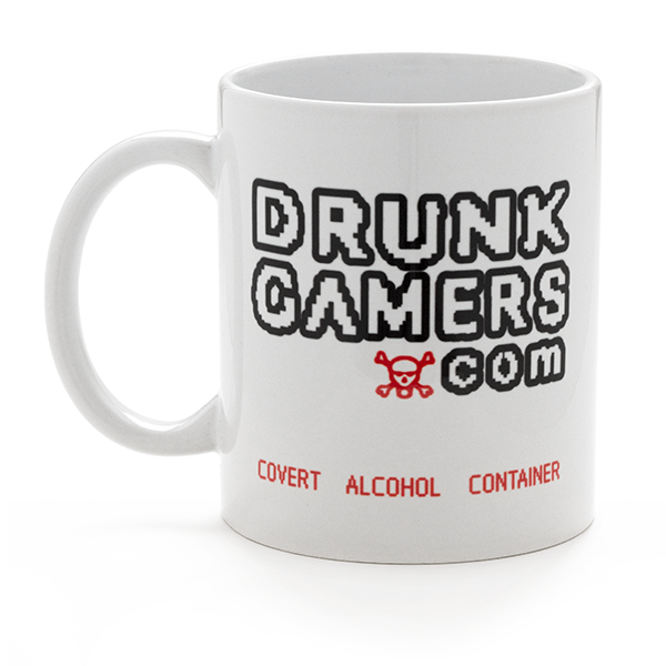 Rooster Teeth Drunk Gamers Logo Mug