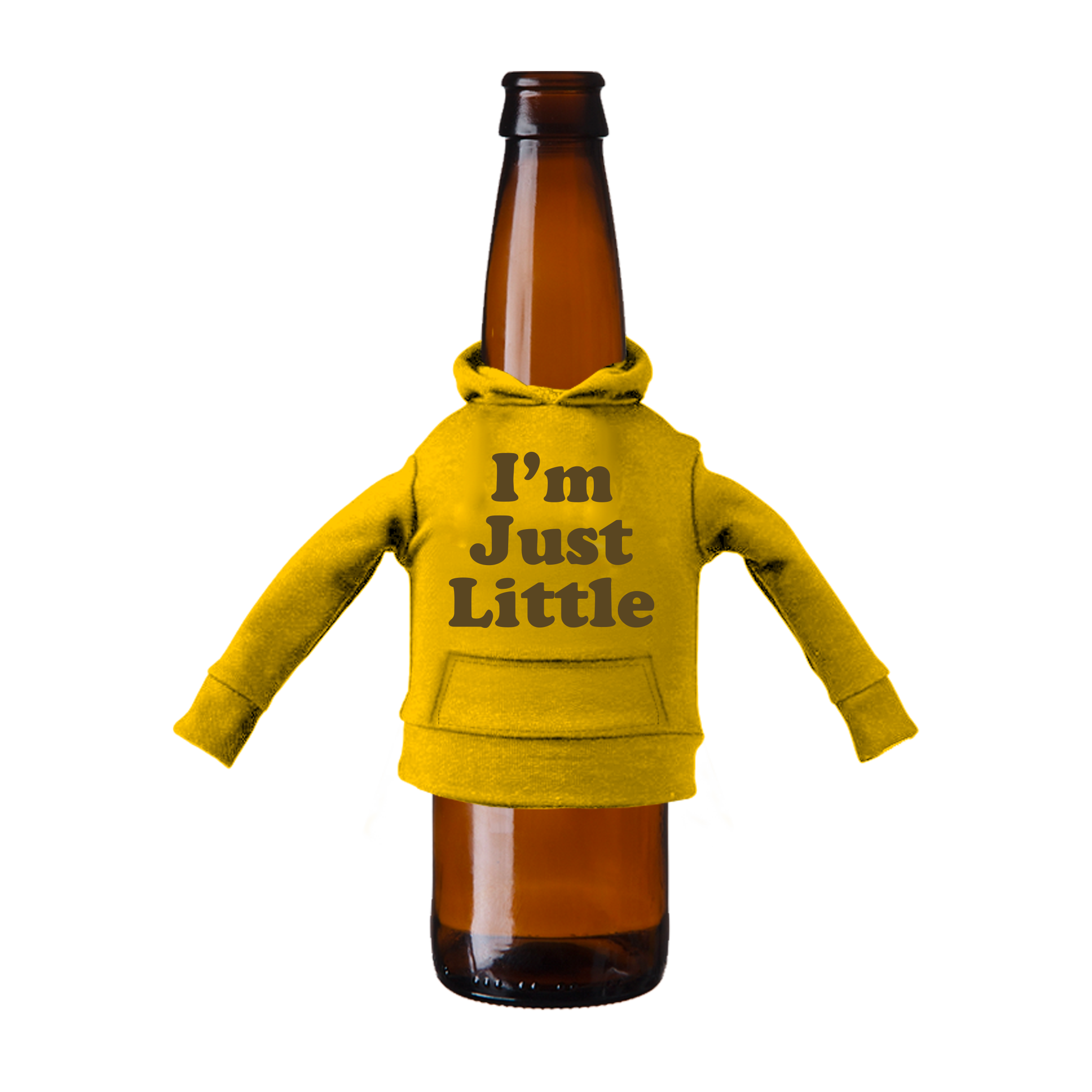 Face Jam "I'm Just Little" Beer Hoodie