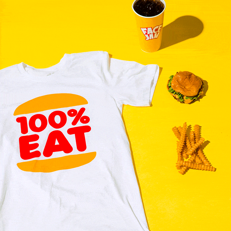 Face Jam 100% Eat Jam King T-Shirt 
