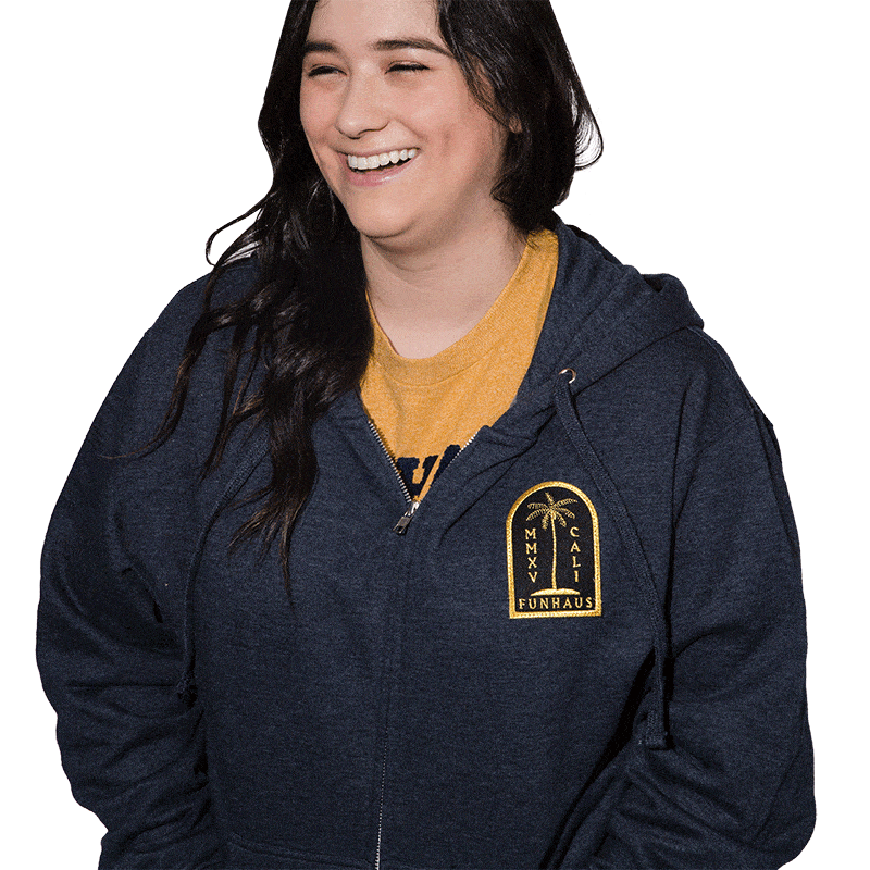 Funhaus Patch Zip Up Hoodie 