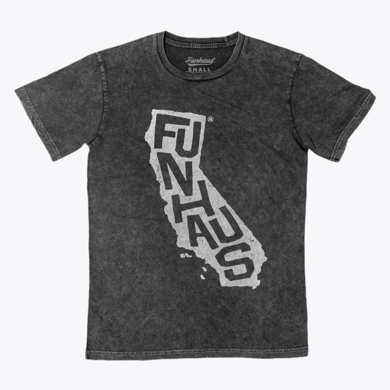 Funhaus West Coast T-Shirt - Crinkle Grey 