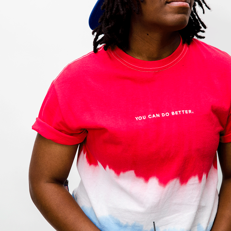 ACHIEVE You Can Do Better T-Shirt - Red/White/Blue